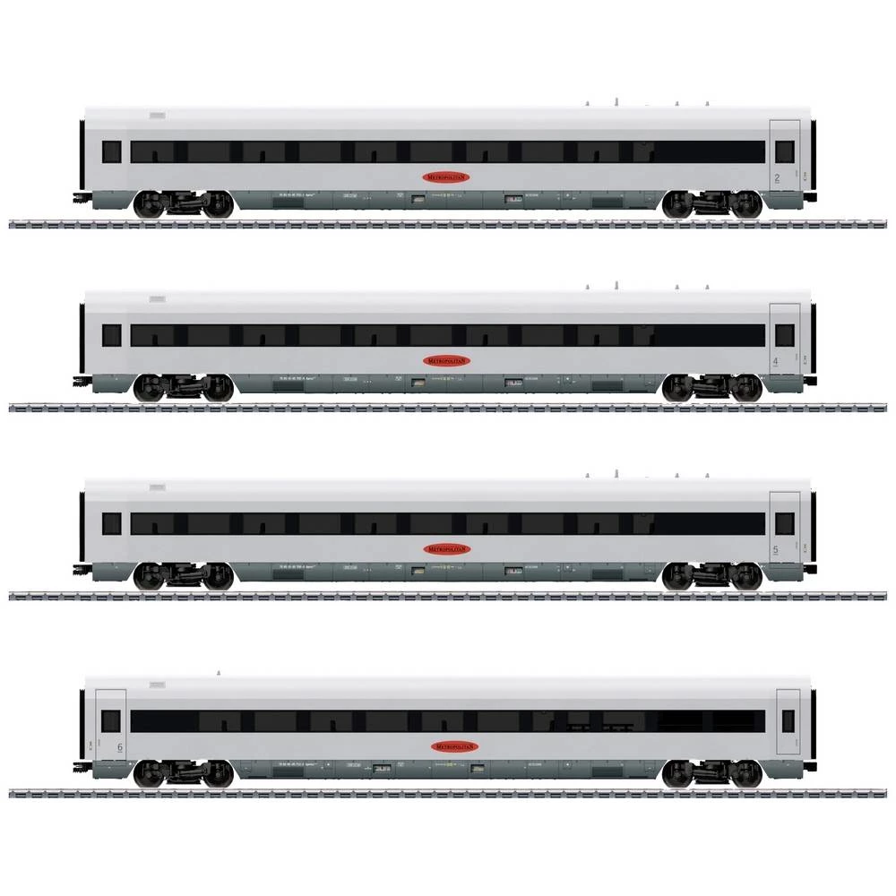 Piko H0 28350 H0 set od 4 osobna vagona Metropolitan Express Train (MET) DB AG slika