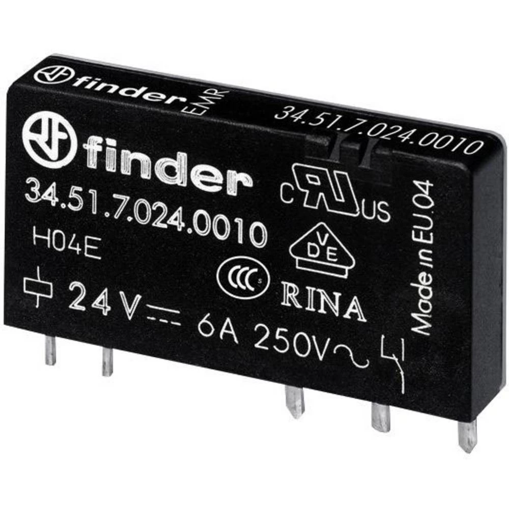 Finder 34.51.7.012.4010 relej za tiskane pločice 12 V/DC 6 A 1 prebacivanje 20 St. slika