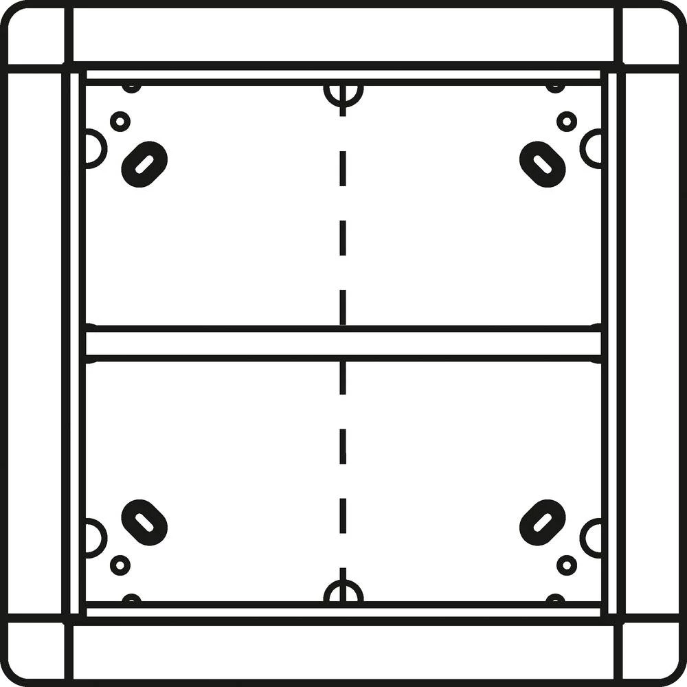 Ritto by Schneider 1881520 Video-portafon Ritto 1881520 Portier okvir 4 puta Srebrna slika