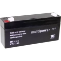 Olovni akumulator 6 V 3.3 Ah multipower PB-6-3,3-4,8 MP3,3-6 Olovno-koprenasti (Š x V x d) 134 x 65 x 34 mm Plosnati priključak slika