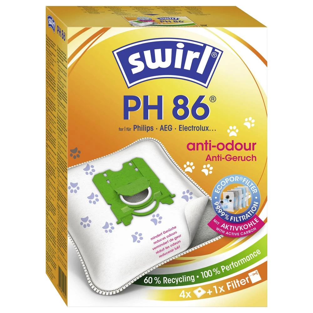 Swirl PH 86/96 XL Vorteilspack EcoPor® vrećica za usisivače 8 kom. slika