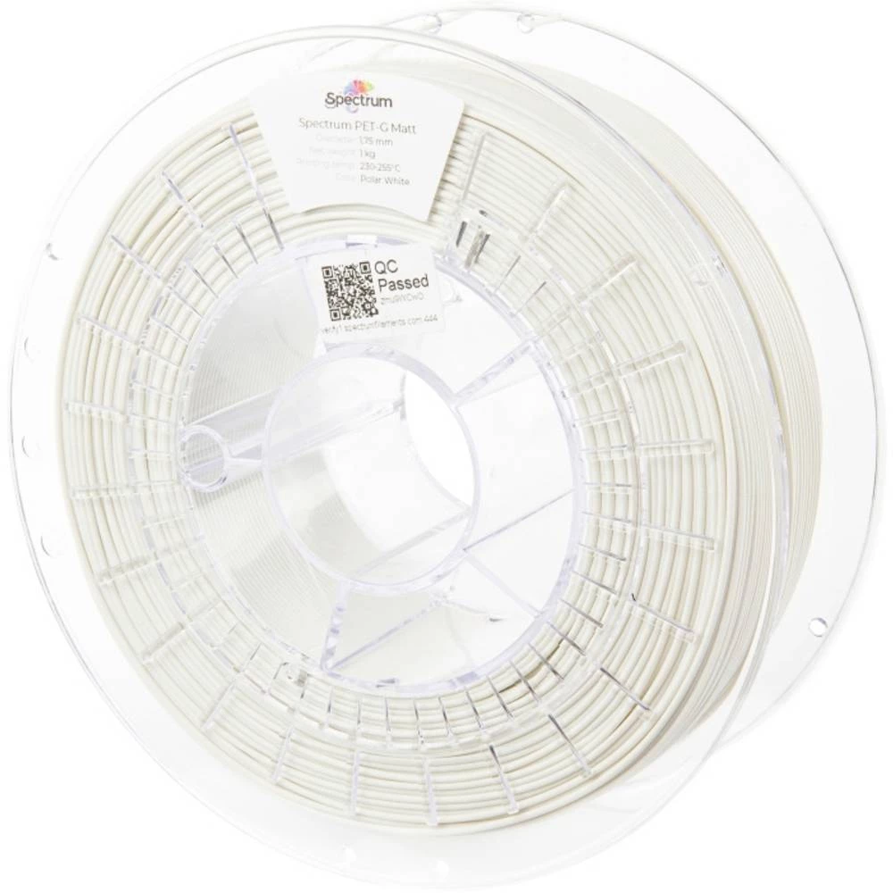 Spectrum Filaments 80544 PET-G MATT 3D pisač filament PETG mat, UV otporan, bez iskrivljenja 1.75 mm 1000 g polar white, slika