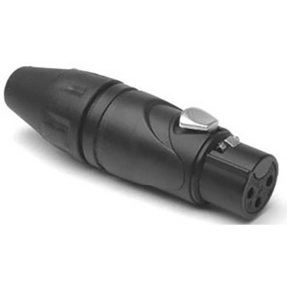 XLR utični konektor Konektor, ravni Broj polova: 3 Crna Amphenol 1 ST slika