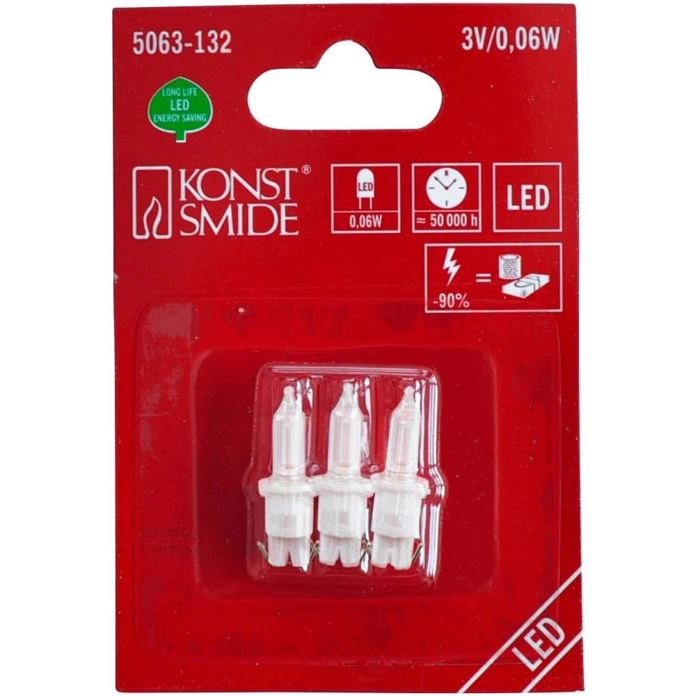 Zamjenska blagdanska rasvjetna tijela 3 V Utično grlo Toplo-bijela Konstsmide slika