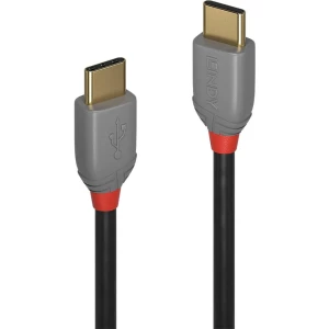LINDY USB kabel USB 2.0 USB-C™ utikač, USB-C™ utikač 50.00 cm crna  36870 slika