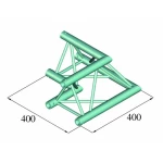 3-cijevna traverza Kutnik 90 ° Alutruss DECOLOCK DQ3-PAC21