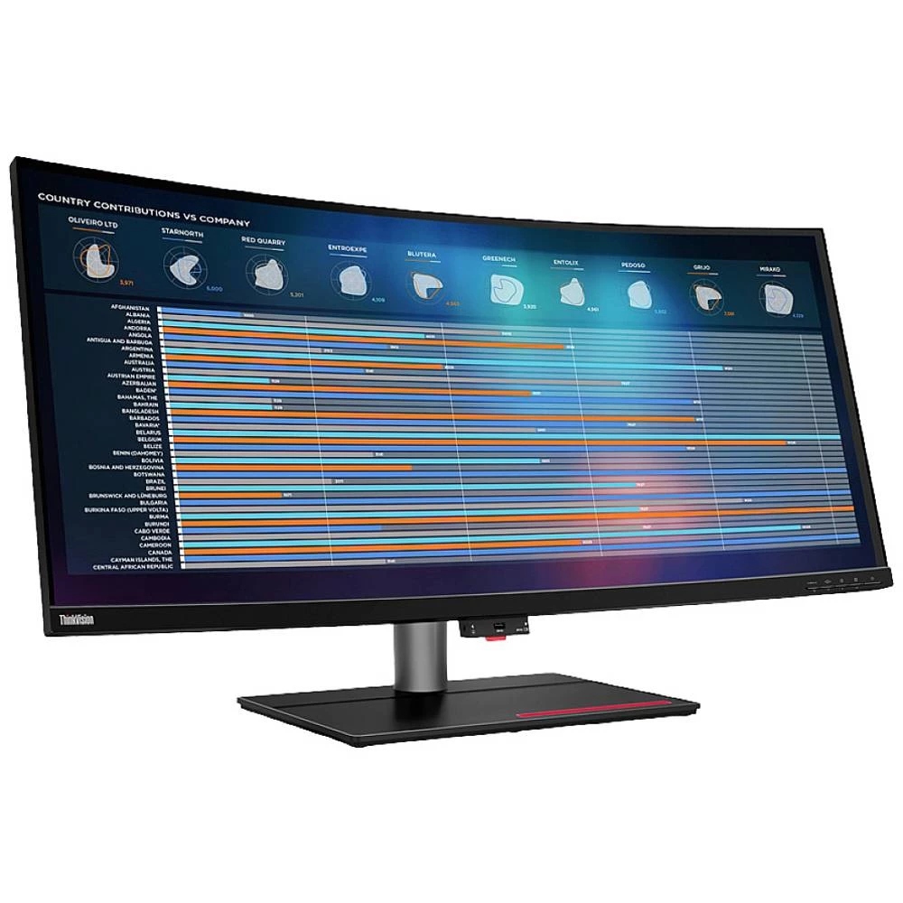 Lenovo ThinkVision P40w-20 LED zaslon 100.8 cm (39.7 palac) Energetska učinkovitost 2021 G (A - G) 5120 x 2160 piksel 5K slika