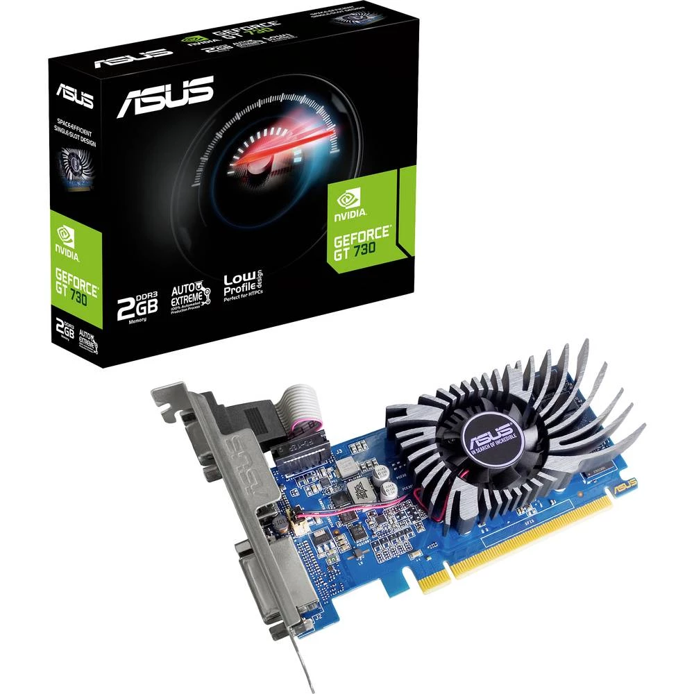 Asus grafička kartica Nvidia GeForce GT730  2 GB DDR3-RAM   VGA, DVI, HDMI™ slika