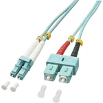 LINDY 46391 Glasfaser svjetlovodi priključni kabel [1x muški konektor LC - 1x SC-utikač] 50/125 µ Multimode OM3 2.00 m