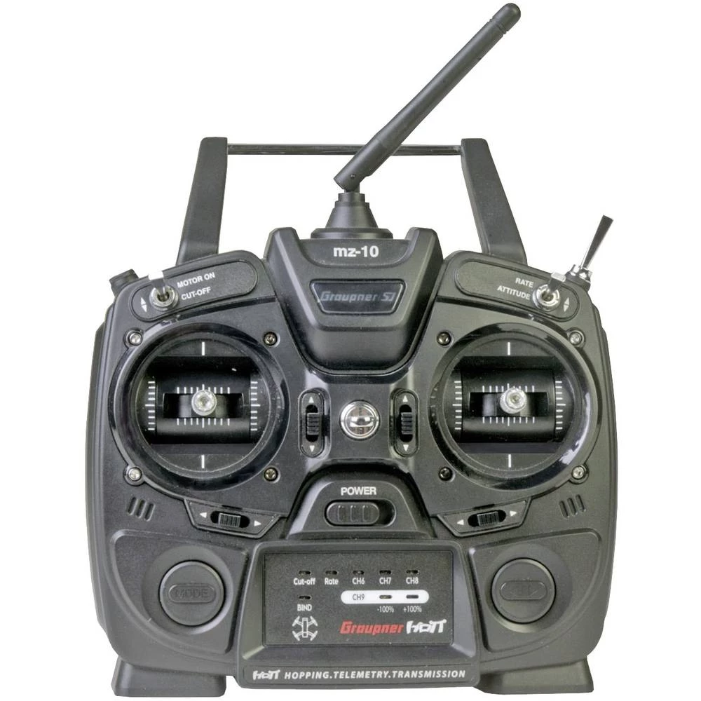 Graupner mz-10C HoTT Ručni daljinski upravljač 2,4 GHz Broj kanala: 9 slika