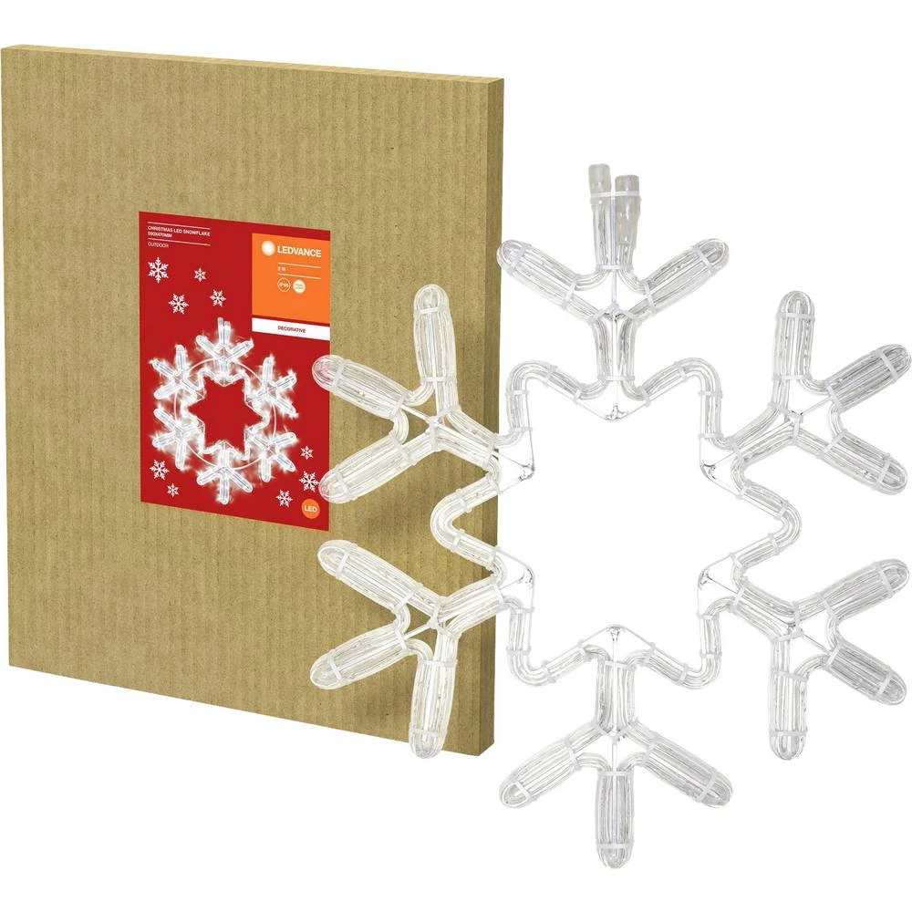 LEDVANCE 4058075509603 svjetlosni lanac s motivom pahuljica unutra strujni pogon LED hladno bijela 13 mm slika