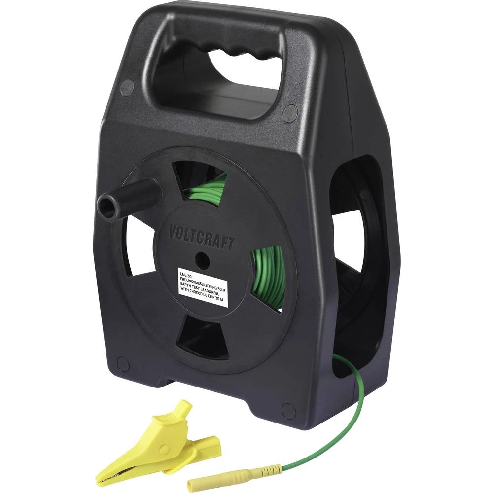 VOLTCRAFT EML-30 kabel za masu utikač 4 mm utičnica 4 mm 30 m zelena 1 kom. slika