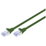 Digitus DK-1532-200/G RJ45 mrežni kabel, Patch kabel CAT 5e SF/UTP 15 m zelena PVC obloga, dvostruko zaštićen, višežičan