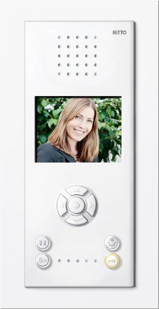 Ritto by Schneider 1732070 Video-portafon Schneider Electric ugradbeni okvir 1732070 bijeli za kućni telefon 17630 Bijela slika