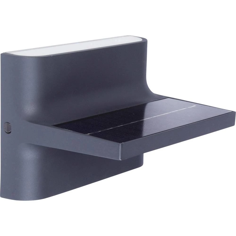 Vanjska solarna zidna lampa 2.2 W Toplo-bijela Lutec 6908901335 Twill Antracitna boja slika