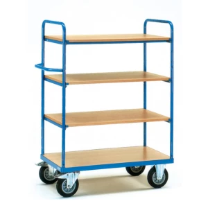 Fetra Hauptartikel 8200 etažna kolica čelik obložen s prahom Opterećenje (maks.): 400 kg briljantno-plava (RAL 5007) boj slika