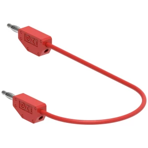Electro PJP 214-CD1-50R mjerni kabel [banana utikač - banana utikač] 0.50 m crvena 1 St. slika
