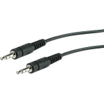 Roline 11.09.4505 utičnica audio priključni kabel [1x 3,5 mm banana utikač - 1x 3,5 mm banana utikač] 5.00 m crna sa zaš