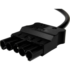 Adels-Contact 96286520 mrežni priključni kabel slobodan kraj - mrežni adapter Ukupan broj polova: 4 + PE crna 2.00 m 20 St. slika