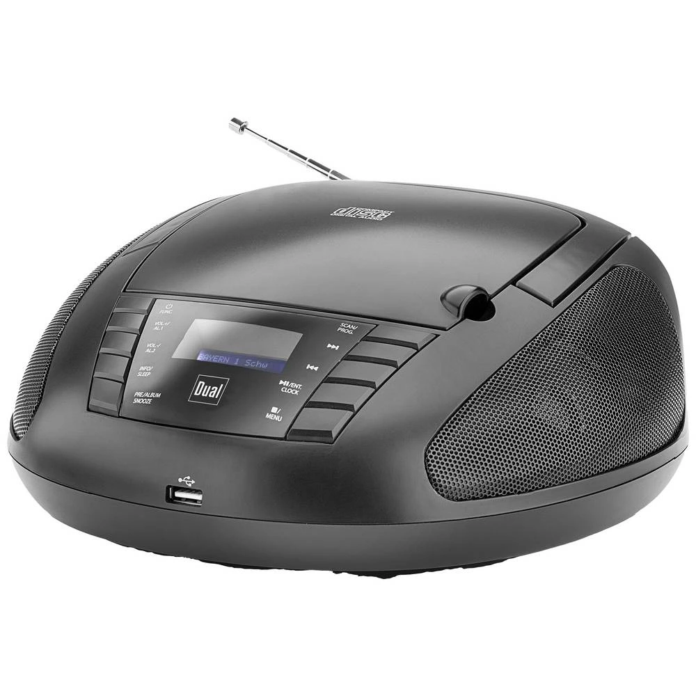 Dual DPCR 10S CD radio DAB+ (1012), UKW (1014) DAB+, UKW, Bluetooth®, CD   crna slika