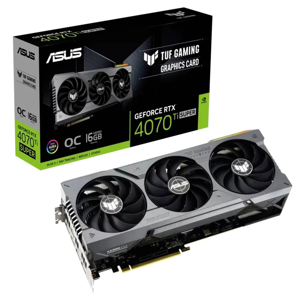 Asus grafička kartica Nvidia GeForce RTX 4070 Ti Super TUF Gaming OC 16 GB GDDR6X-RAM PCIe x16 HDMI™, DisplayPort navi slika