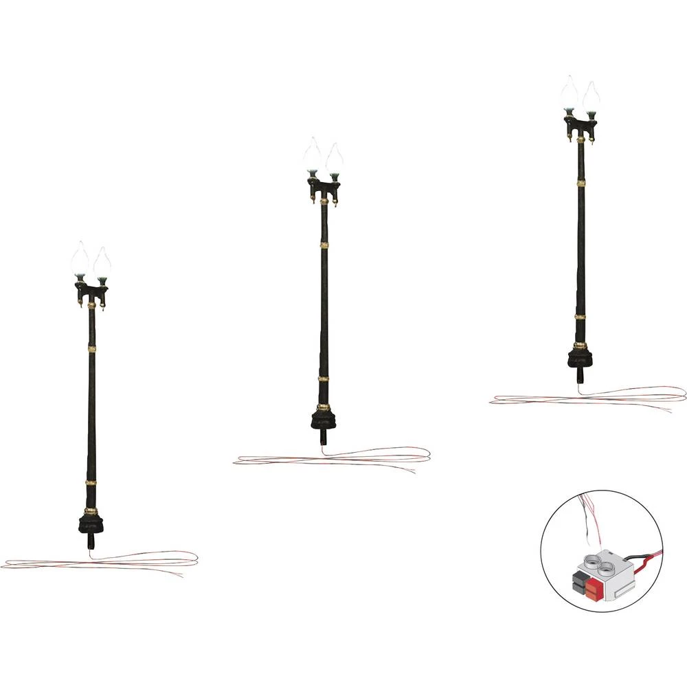N Svjetiljka u parku Dvostruka Woodland Scenics 3 ST slika