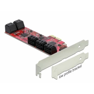 Delock PCI Express x2 kartica> 10 x interni SATA 6Gb/s - niski profil Delock 89384  PCI-Express kartica PCIe   PCIe slika