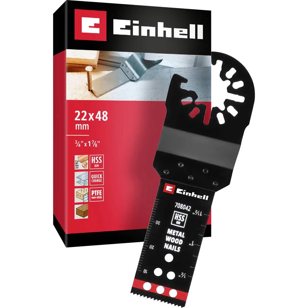 Einhell 708042 Tauchsägeblatt BIM Met, 22mm bimetal komplet dodatne opreme za višenamjenski alat 22 mm 1 kom. slika