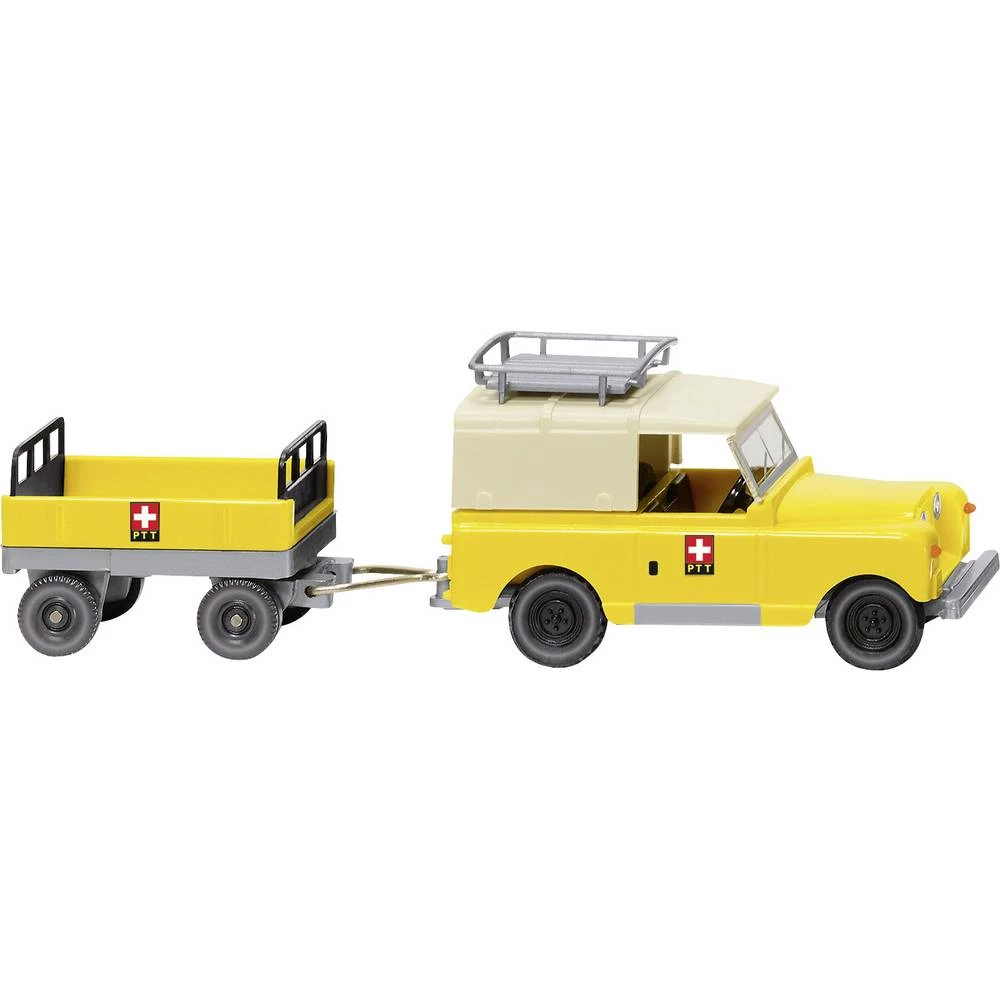 Wiking 010005 h0 Land Rover s prikolicom "PTT" slika