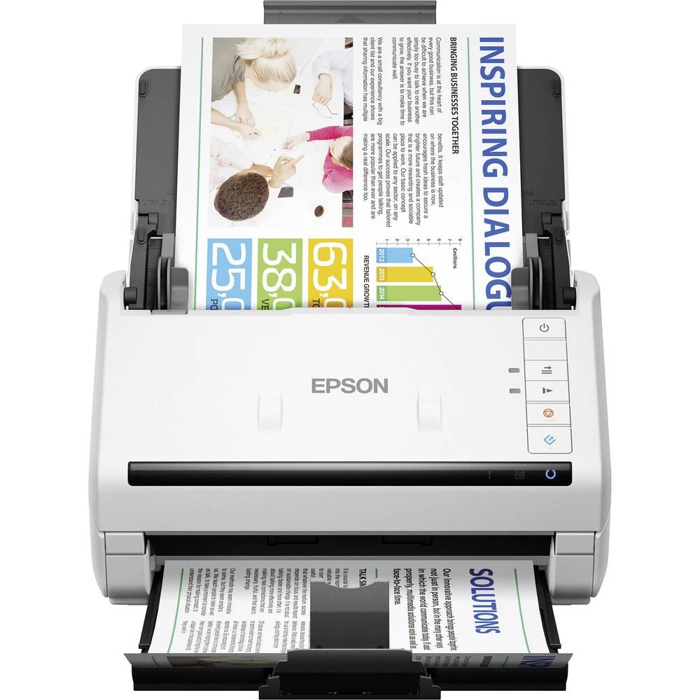 Dupleks skener dokumenata A4 Epson WorkForce DS-530N 600 x 600 dpi 35 Stranica/min, 70 Sličica/min USB 3.0, LAN (10/100/1000 MBi slika