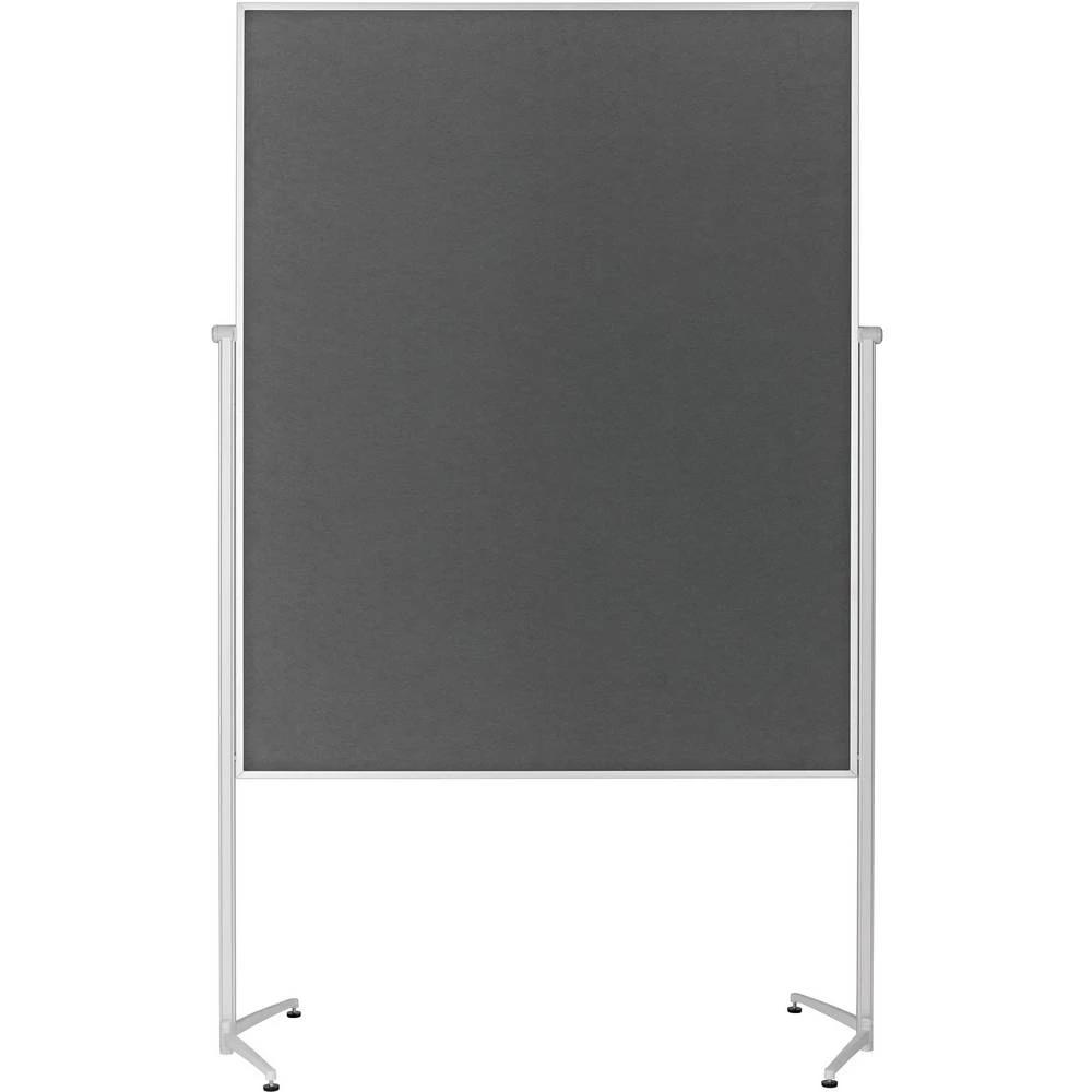 Magnetoplan ploča za prezentacije Evolution Plus (Š x V) 1200 mm x 1500 mm filc siva, aluminij boja upotrebljiva na obje slika