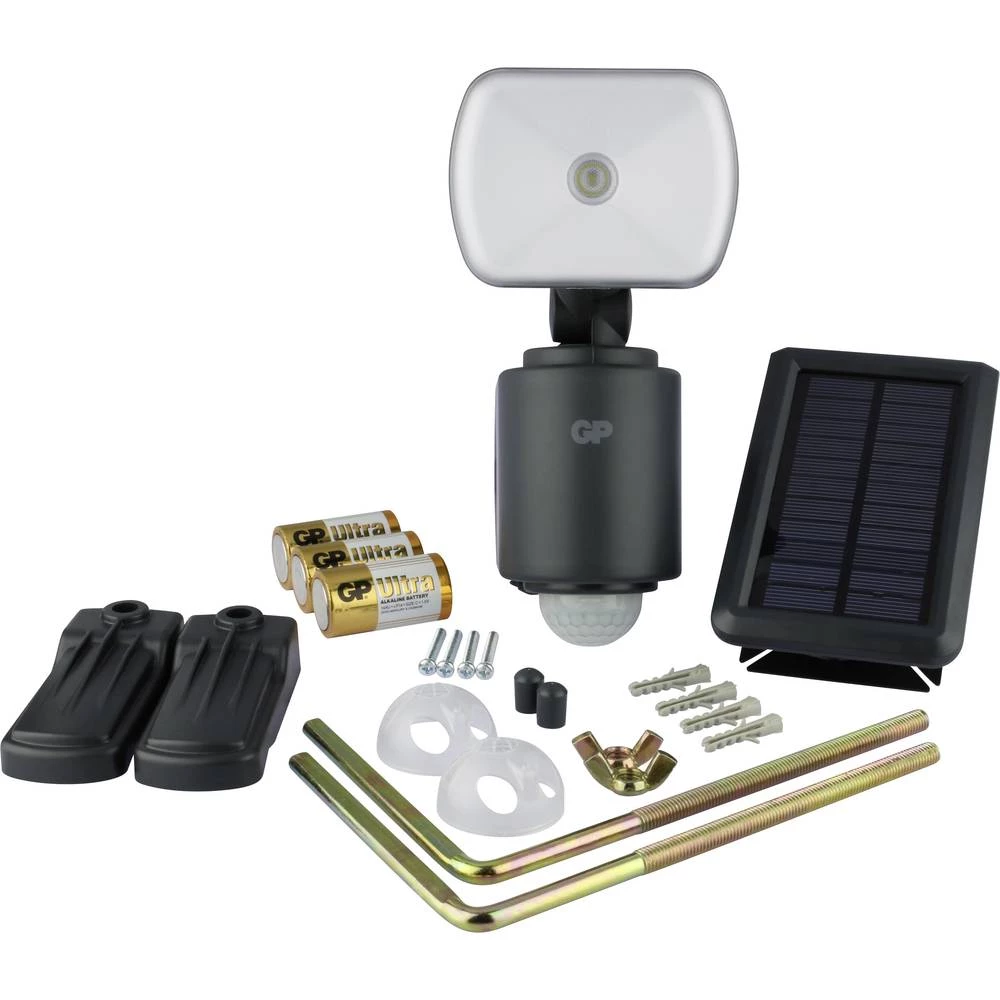 Solarna točka s detektorom pokreta Neutralno-bijela GP Lighting 810SAFEGUARDRF3.1H RF3.1 hybrid Crna slika