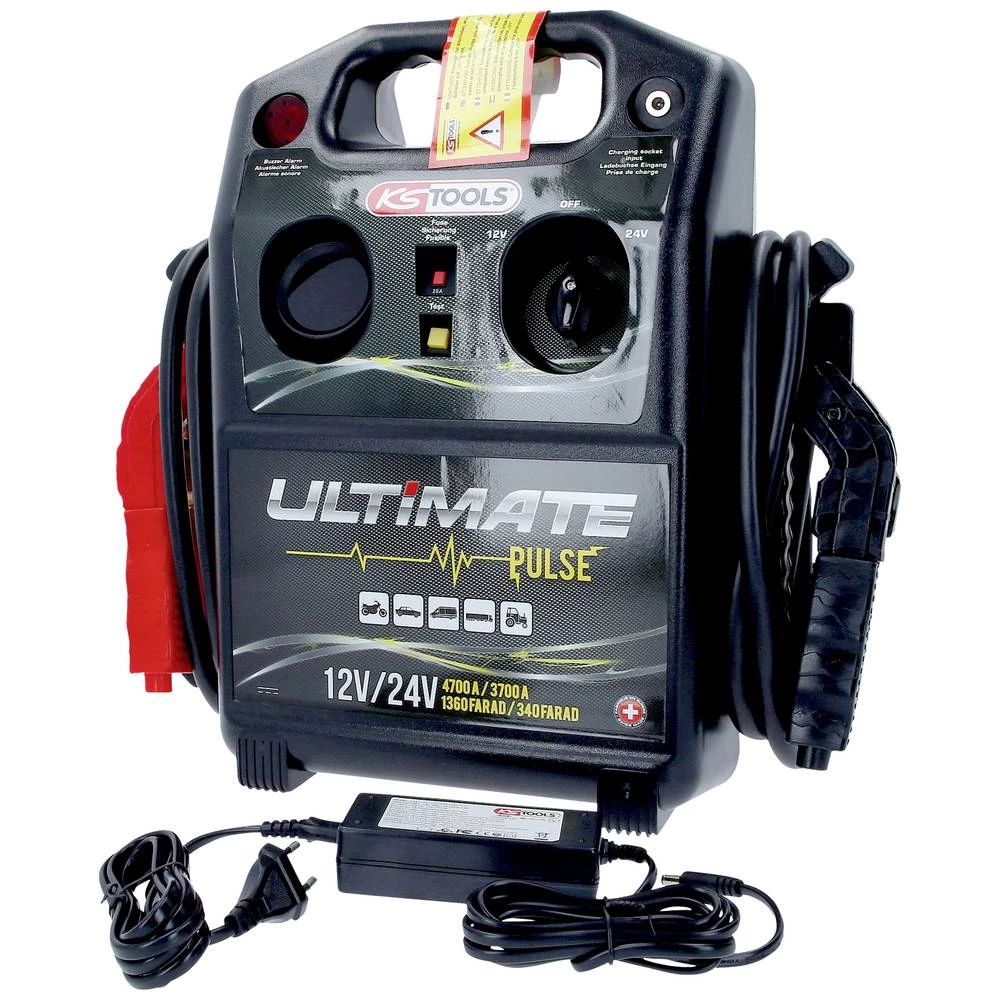 KS Tools brzi start sustav 550.1850 550.1850 Struja pri startu (12 V)=4700 A Početna struja (24 V)=10000 A slika