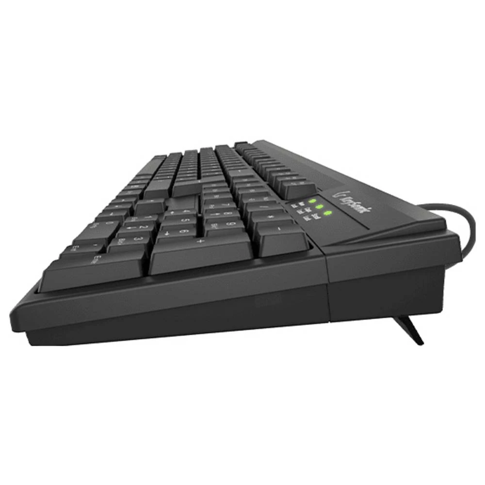 Keysonic KSK-8008U-IP (DE) žičani tipkovnica njemačka, qwertz crna vodootporno (ipx7) slika