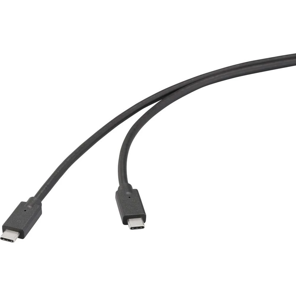 Renkforce USB kabel USB 3.2 gen.2x2 20 GBit/s USB-C® utikač, USB-C® utikač 2.00 m crna 4K UHD RF-6830470 slika