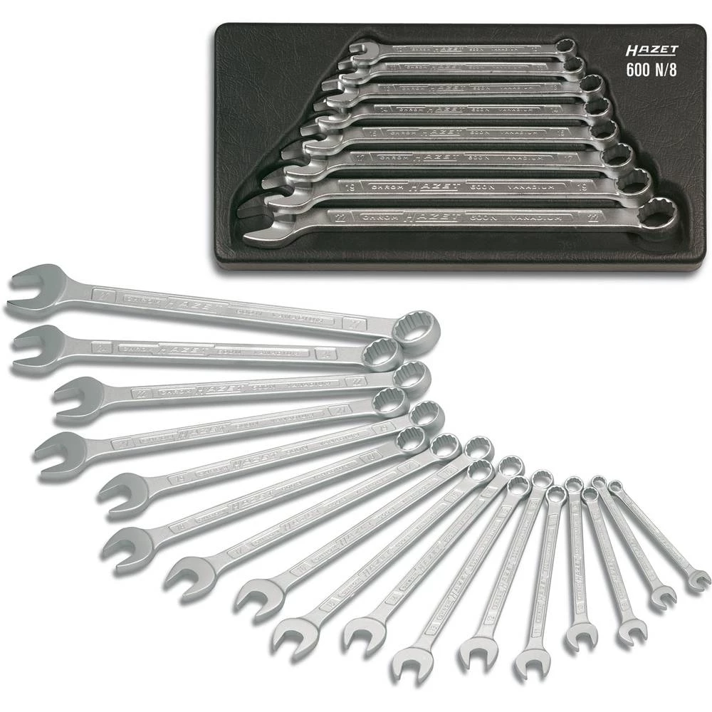 Hazet 600N/21  prstenasti-viličasti ključ-set 21-dijelni 6 - 34 mm slika