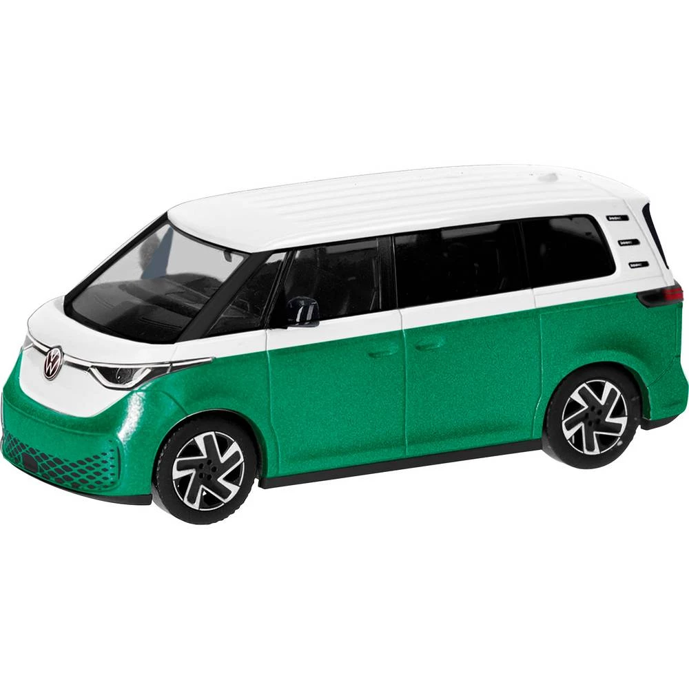 Herpa 431132 h0 model automobila Volkswagen ID. Buzz dvobojna, Candy bijela/Laurovo zelena metalik slika
