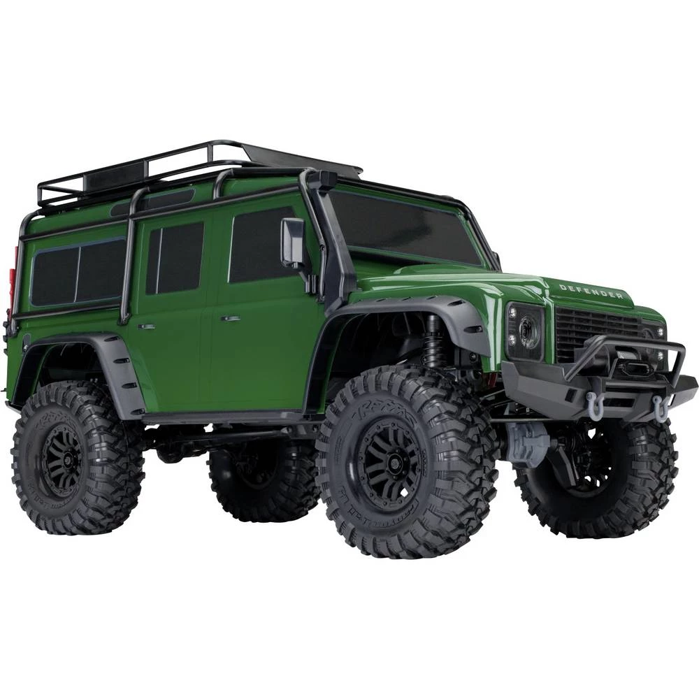 Traxxas TRX-4 Land Rover Defender s četkama 1:10 RC model automobila električni crawler pogon na sva četiri kotača (4wd) slika