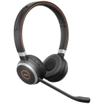 Jabra Evolve 65 Second Edition - UC telefon On Ear slušalice Bluetooth®, bežični stereo crna poništavanje buke, smanjivanje šuma mikrofona slušalice s mikrofonom, kontrola glasnoće
