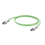 RJ45 mrežni priključni kabel Weidmüller CAT 5, Weidmüller CAT 5e SF/UTP 10 m plava otporan na plamen, sa zaštitom za pričvrsni n