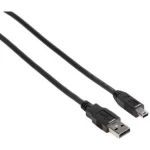 Hama USB kabel USB 2.0 USB-A utikač, USB-Mini-B utikač 1.80 m crna  00088480