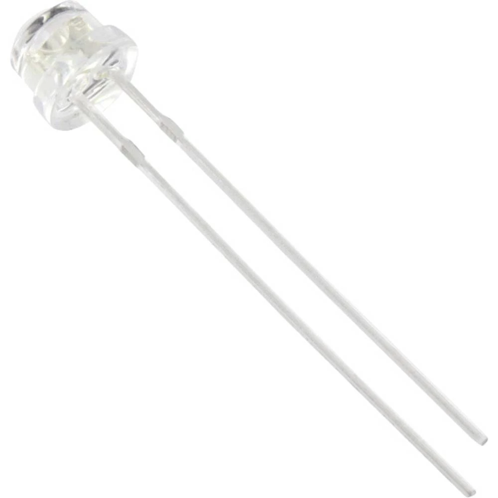 HuiYuan 6834R1C-LSA-E difuzne LED Crvena Ravni rub 5 mm 1250 mcd 120 ° 20 mA slika