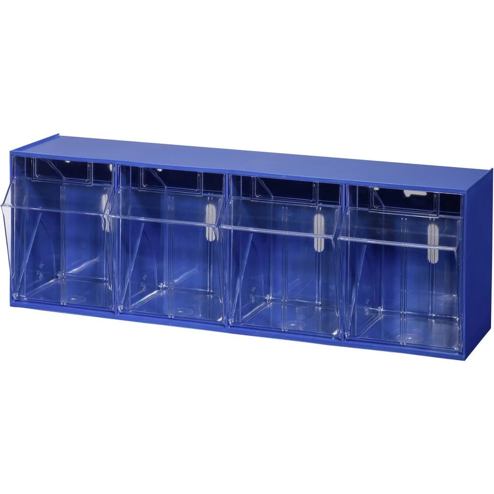 Spremnik za sklopive kutije (Š x V x d) 600 x 205 x 170 mm Plava boja, Prozirna Allit VarioPlus ProFlip 4 464420 1 ST slika