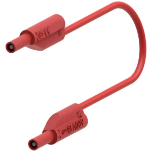 ispitni kabel s utikačem Ø2 mm koji se može složiti, PVC 0,50 mm², 50 cm, crveni Electro PJP 240-IEC-CD1-50R mjerni kabel [ - ] 0.50 m crvena 1 St. slika