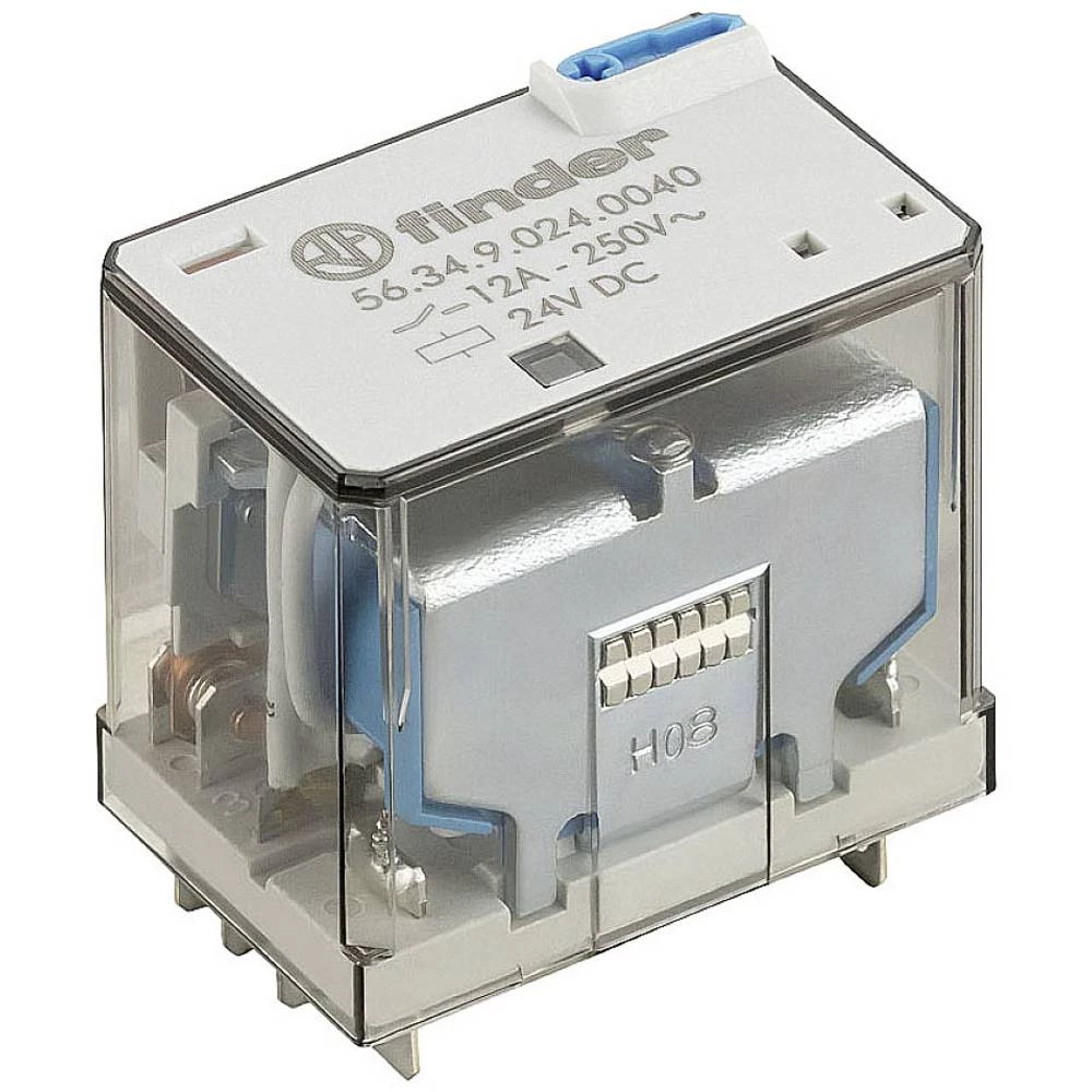 Finder 56.34.9.125.0040 utični relej 125 V/DC 12 A 4 prebacivanje 10 St. slika