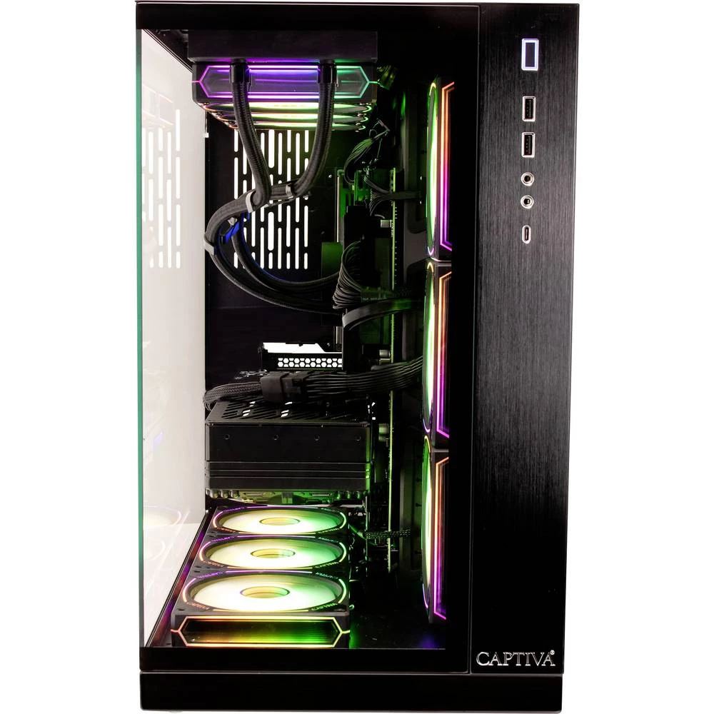 Captiva Gaming pc Highend Gaming R90-092 (Ryzen 2.5 cm (1 palac) AMD Ryzen 7 9800X3D 5.2 GHz 32 GB RAM 2 TB SSD AMD Rade slika