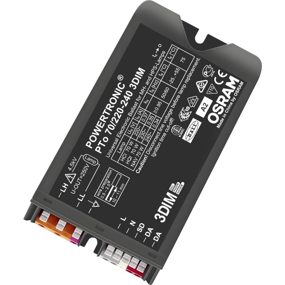 OSRAM Metalhalogene žarulje Elektronička prigušnica 70 W (1 x 70 W) Za ugradnju svjetiljki, plastično kućište Prigušivanje, Za v slika