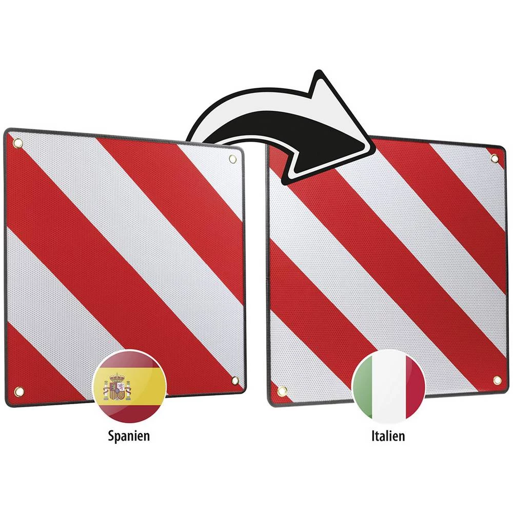 Znak upozorenja (D x Š) 50 cm x 50 cm LAS 10230 Warntafel 2in1 für Spanien und Italien slika
