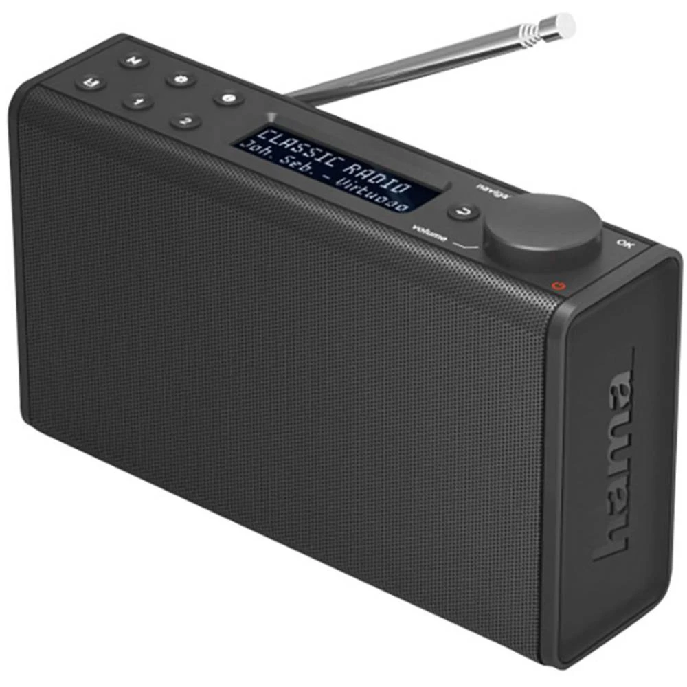 DAB+ (1012) Prijenosni radio Hama DR7 UKW Crna slika
