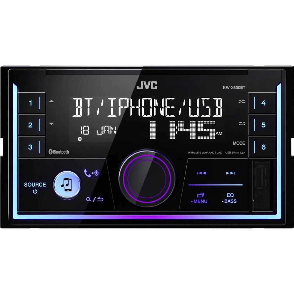 JVC KW-X830BT Autoradio Bluetooth&reg; telefoniranje slobodnih ruku, Priključak na upravljaču vozila slika